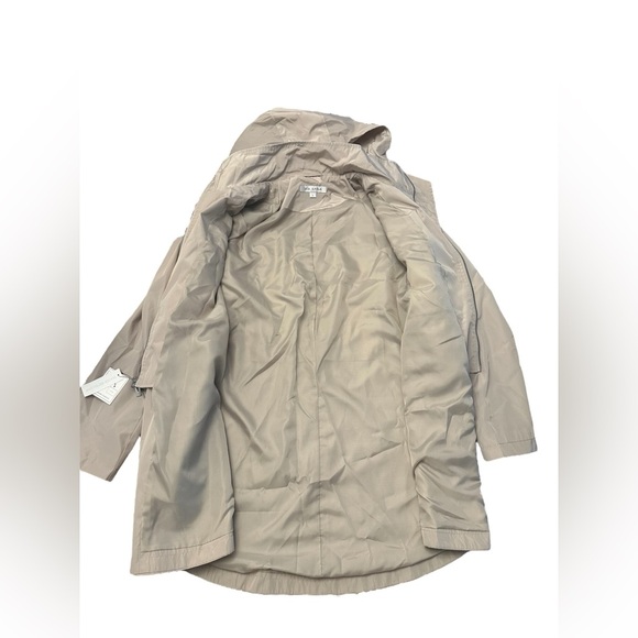 Via Spiga Water Resistant Packable Rain Coat Jacket Womens Large NWT - Picture 9 of 11